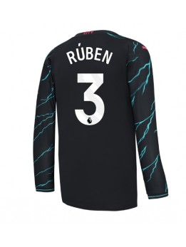 Billige Manchester City Ruben Dias #3 Tredjedrakt 2023-24 Langermet